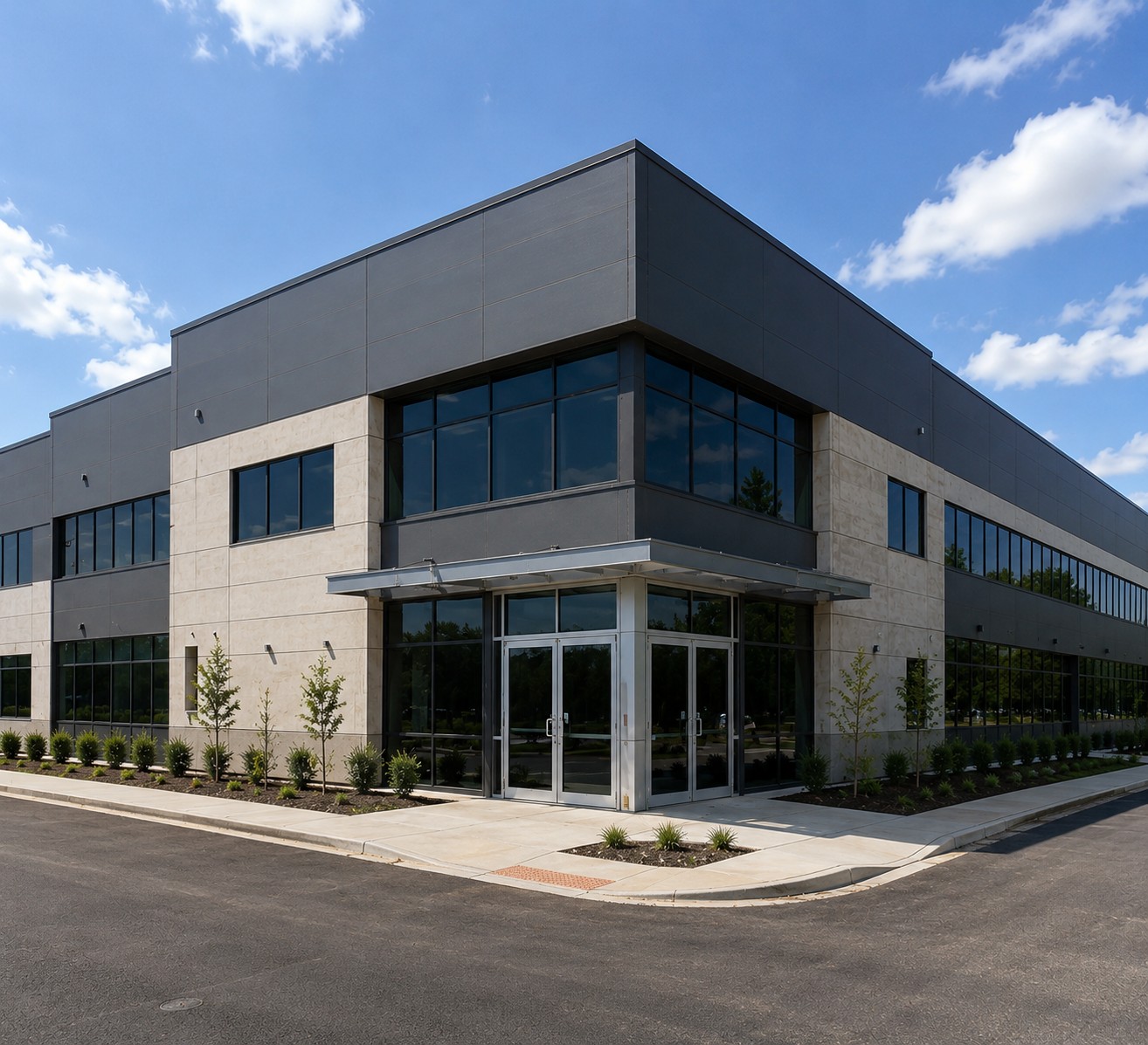 Completed modern commercial facility