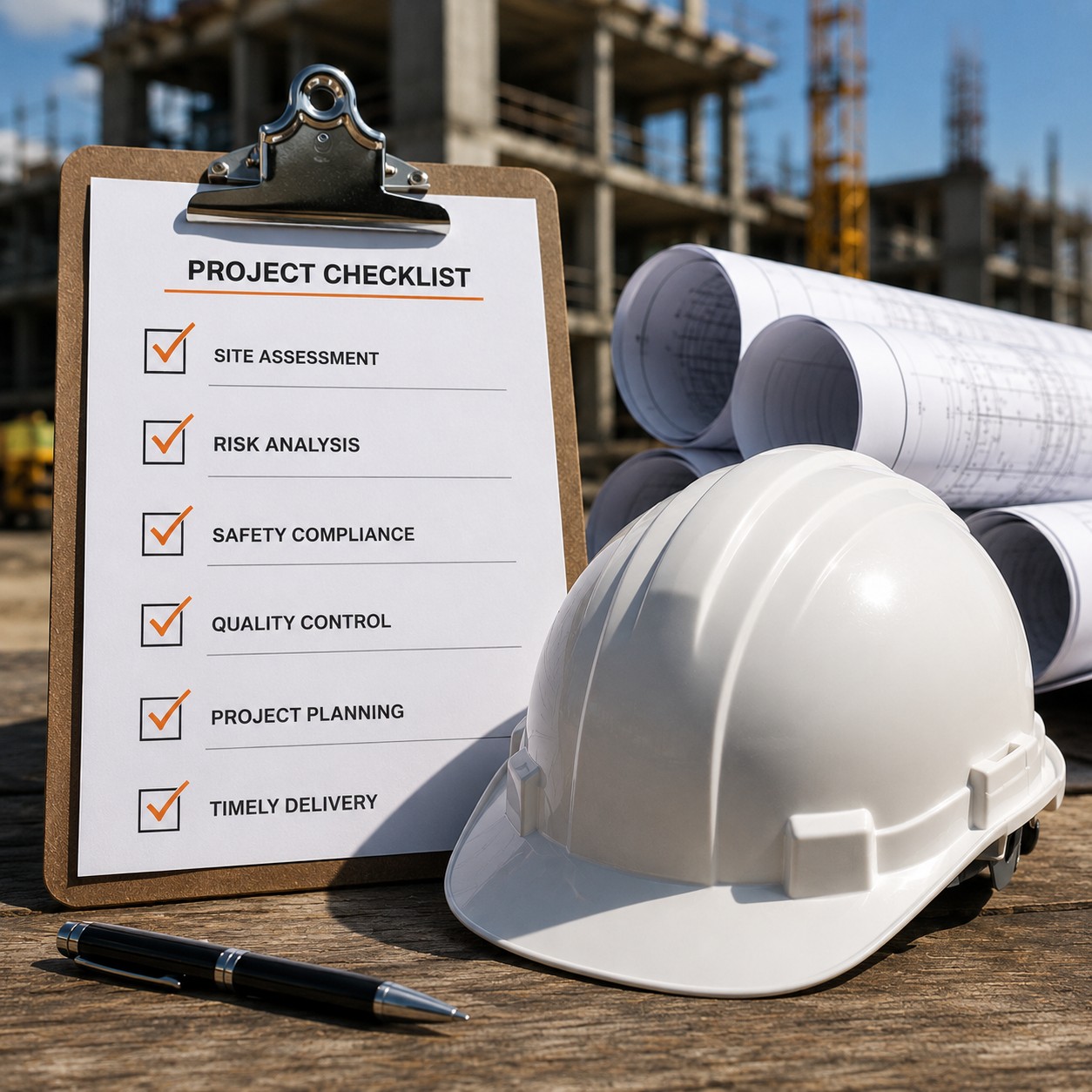Construction planning and project checklist